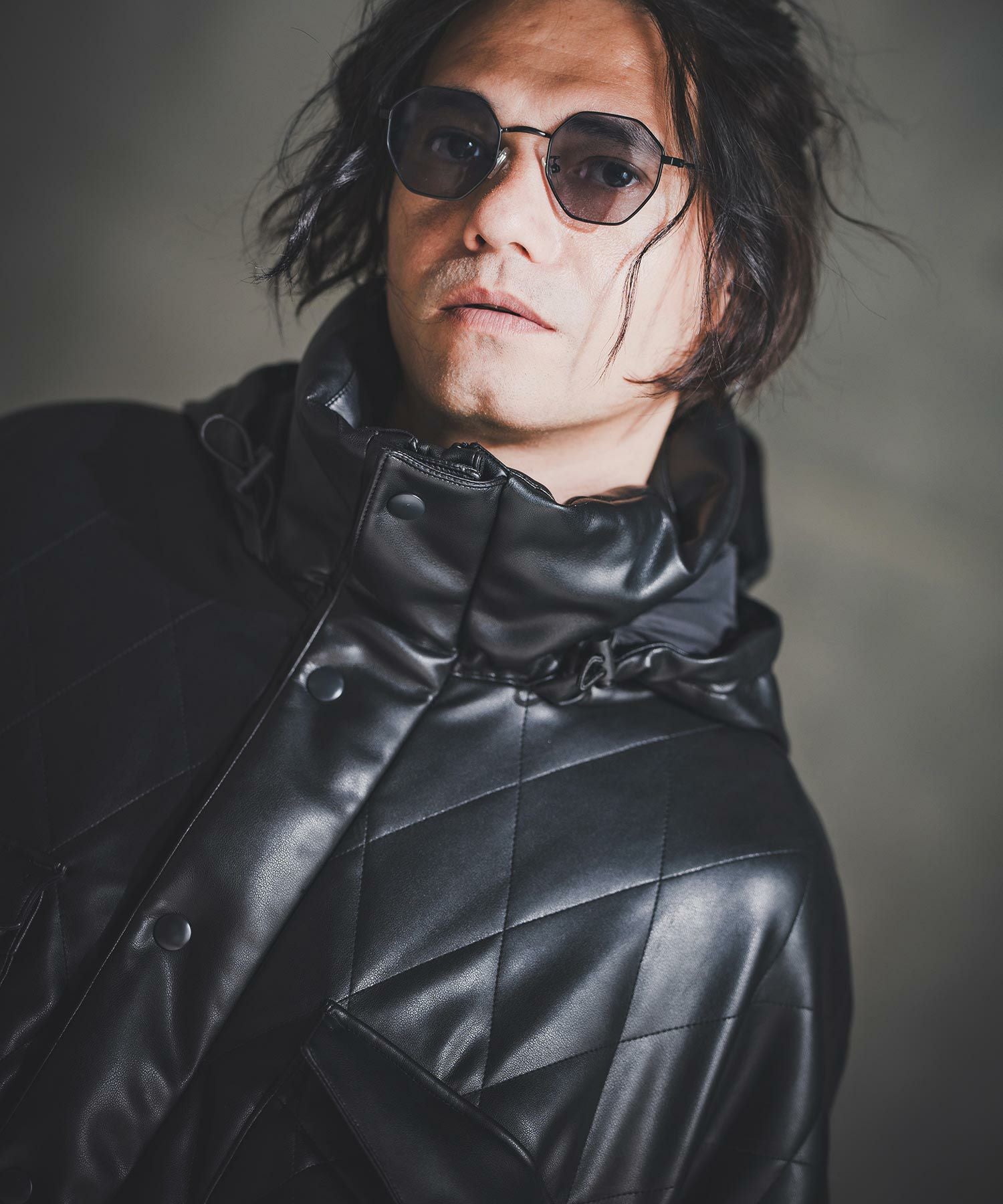 GLIMCLAP(グリムクラップ)】Synthetic Leather WEP Jacket - Diamond