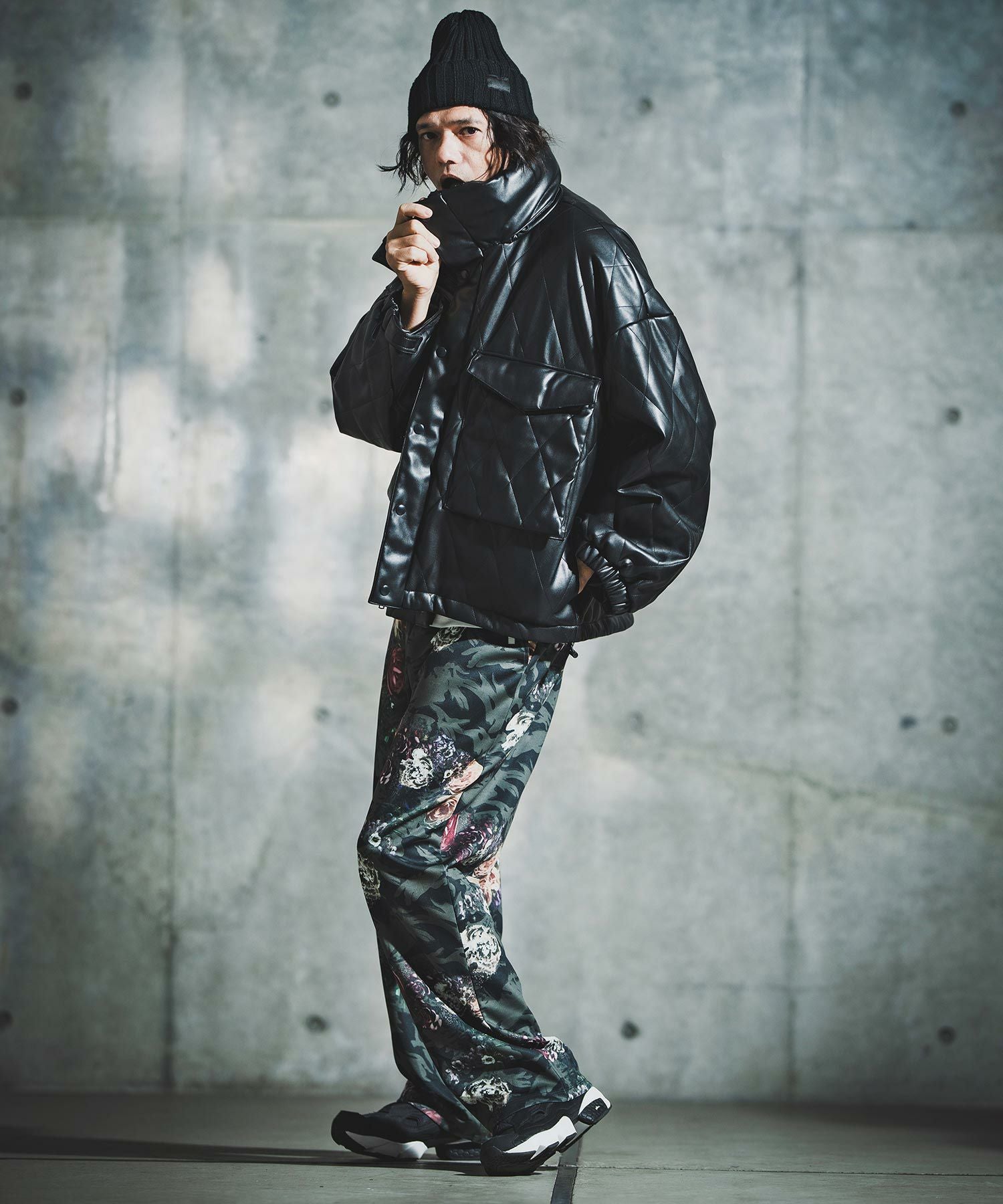 GLIMCLAP(グリムクラップ)】Synthetic Leather WEP Jacket - Diamond