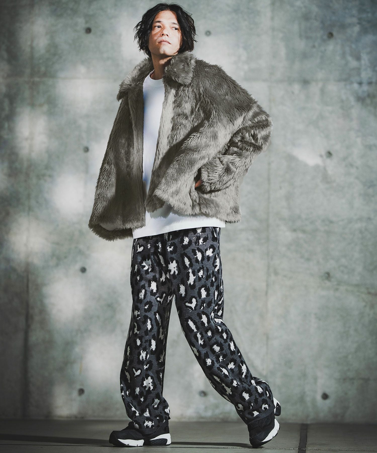GLIMCLAP(グリムクラップ)】Shaggy Luxe Jacket フェイクファー