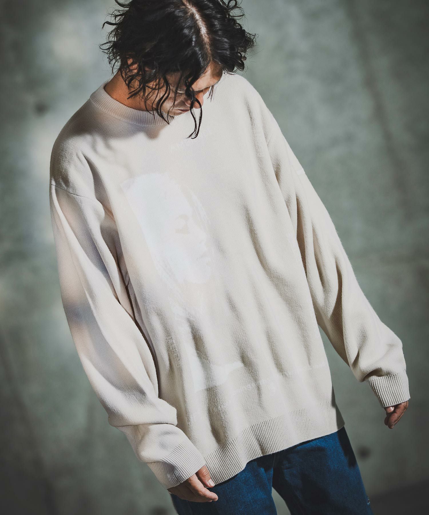 GLIMCLAP(グリムクラップ)】Jacquard Knit with Girl Motif ニット(192