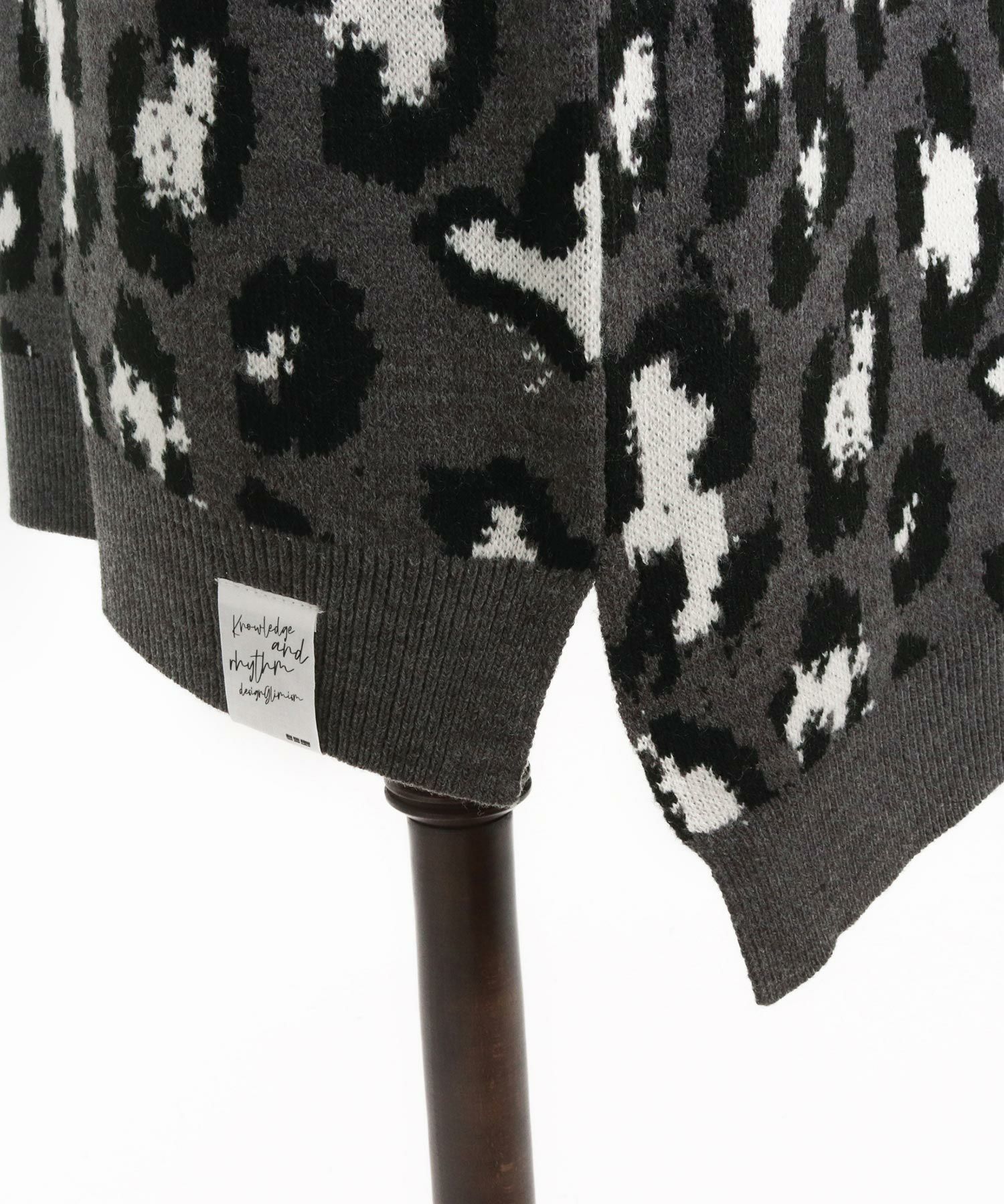 GLIMCLAP(グリムクラップ)】Illusionism Leopard Pattern Knit ニット