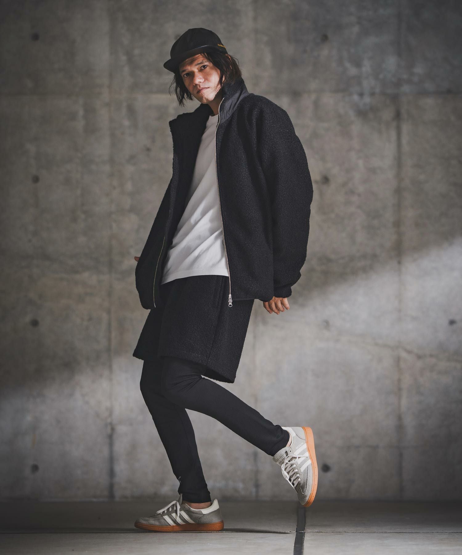 GLIMCLAP(グリムクラップ)】Fluffy Zip-Up Jacket - Poodle Faux Fur