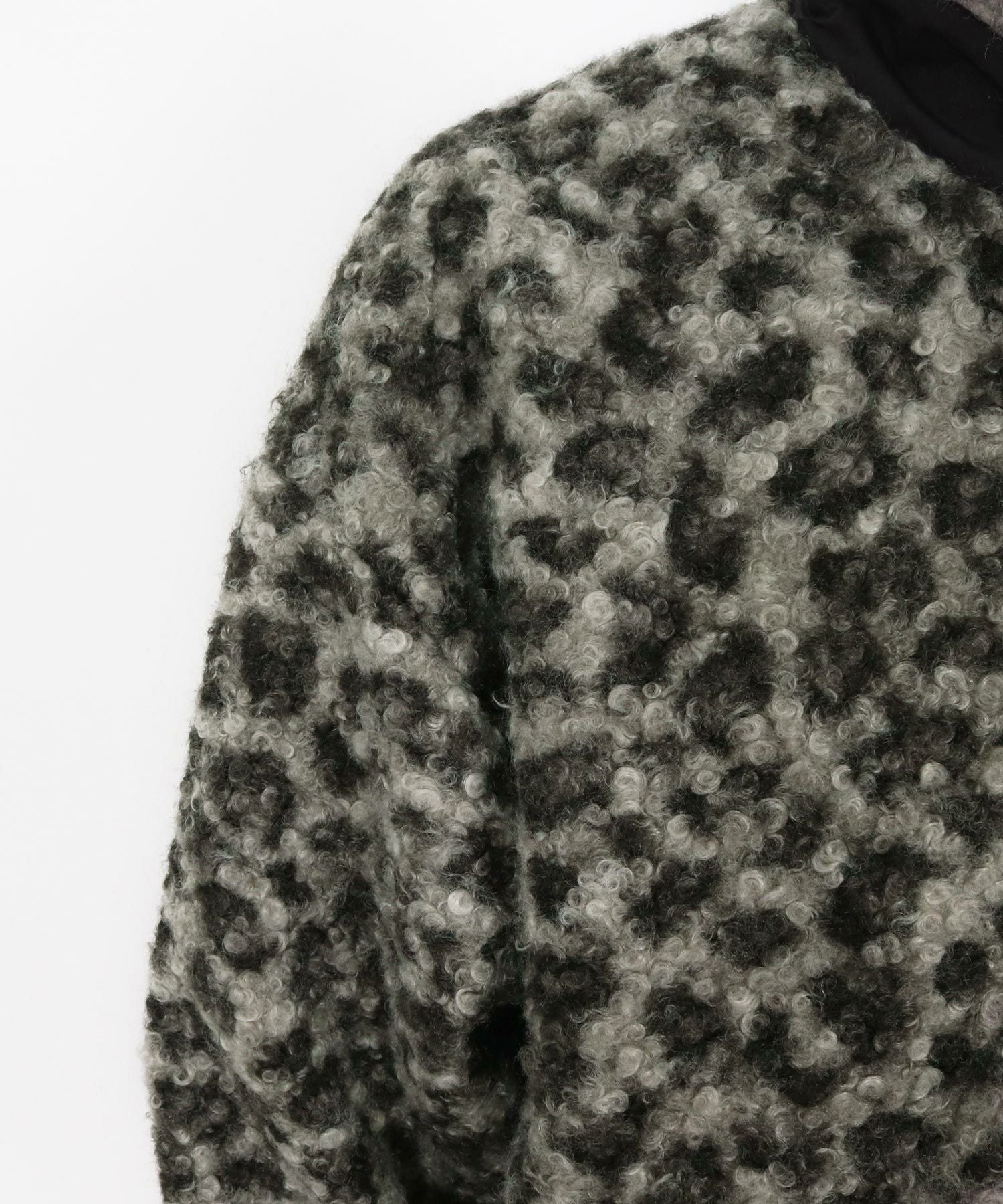GLIMCLAP(グリムクラップ)】Fluffy Zip-Up Jacket - Poodle Faux Fur GLIMCLAP(グリムクラップ)】Fluffy Zip-Up Jacket - Poodle Faux Fur