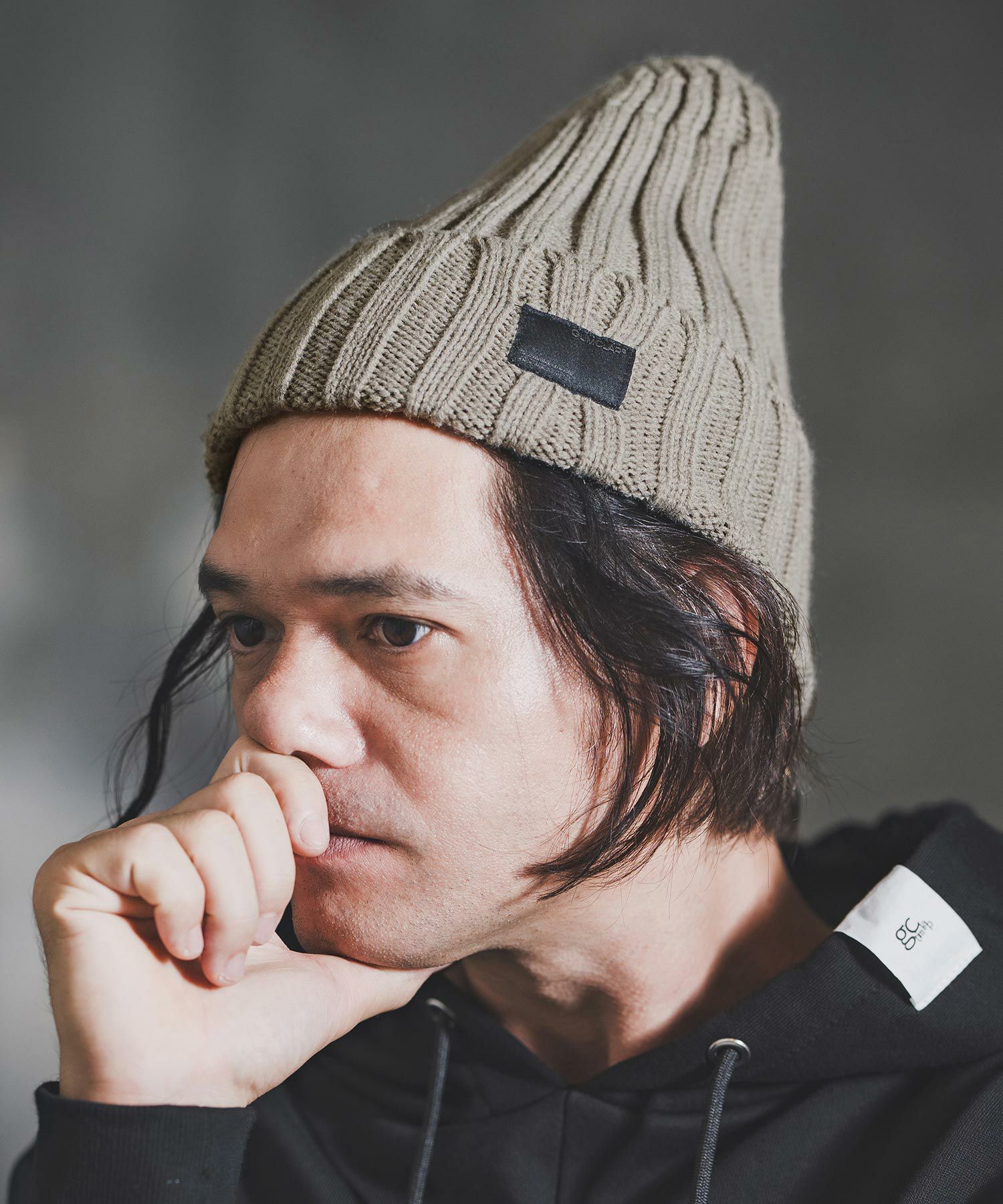 GLIMCLAP(グリムクラップ)】Wide Rib Knit Beanie ニットビーニー(192