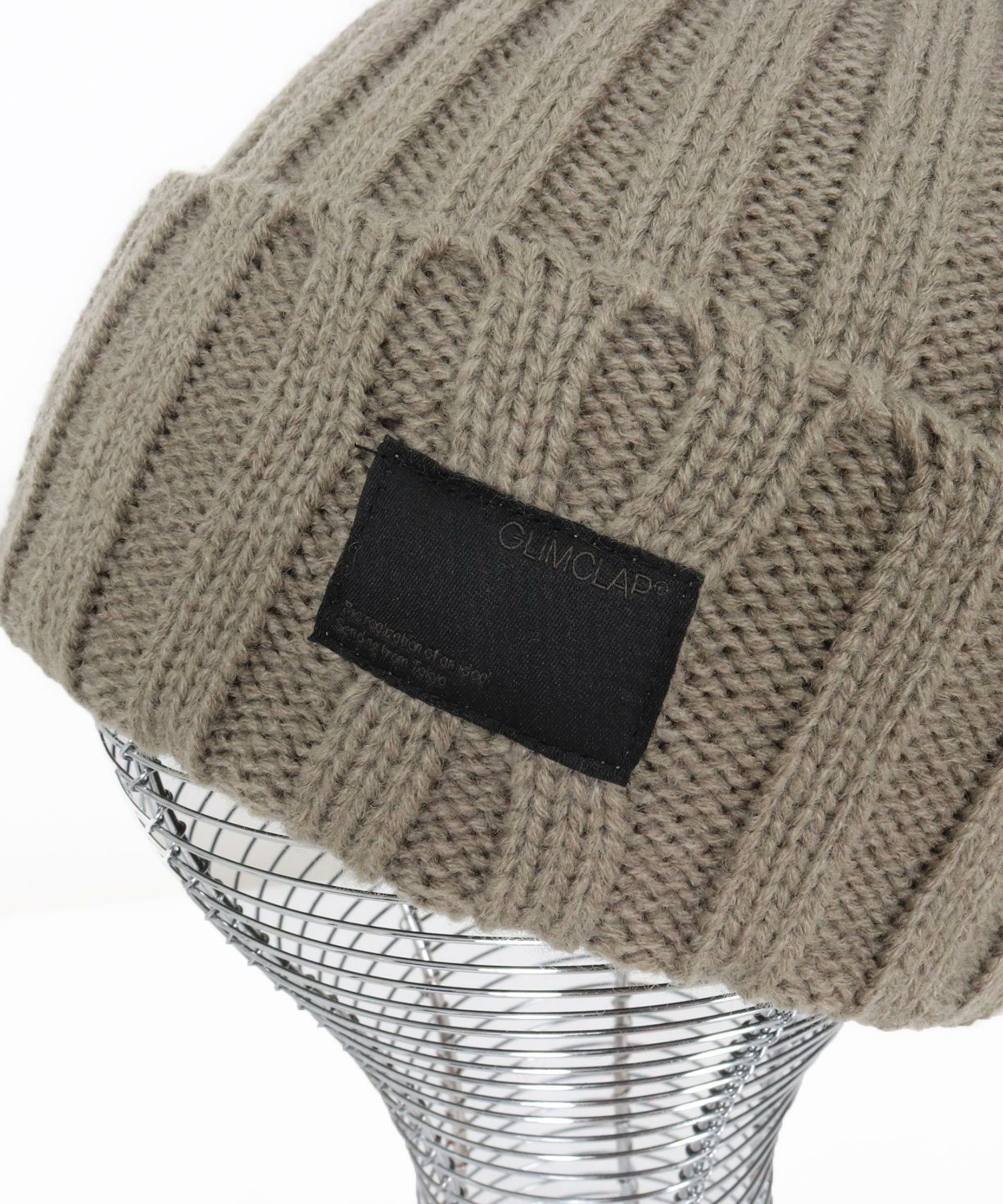 GLIMCLAP(グリムクラップ)】Wide Rib Knit Beanie ニットビーニー(192