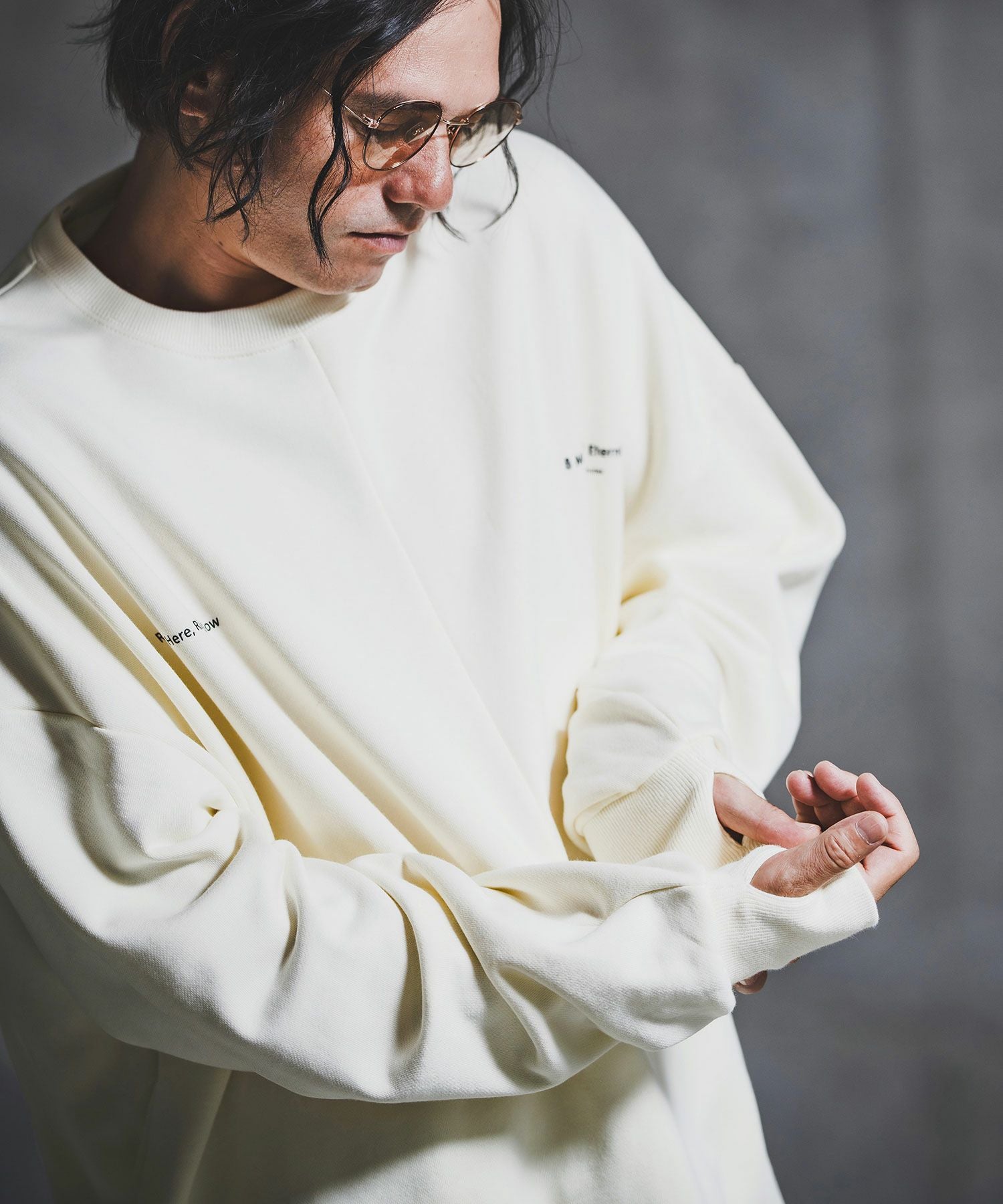 GLIMCLAP(グリムクラップ)】Point Graphic Sweat shirt スウェットプル