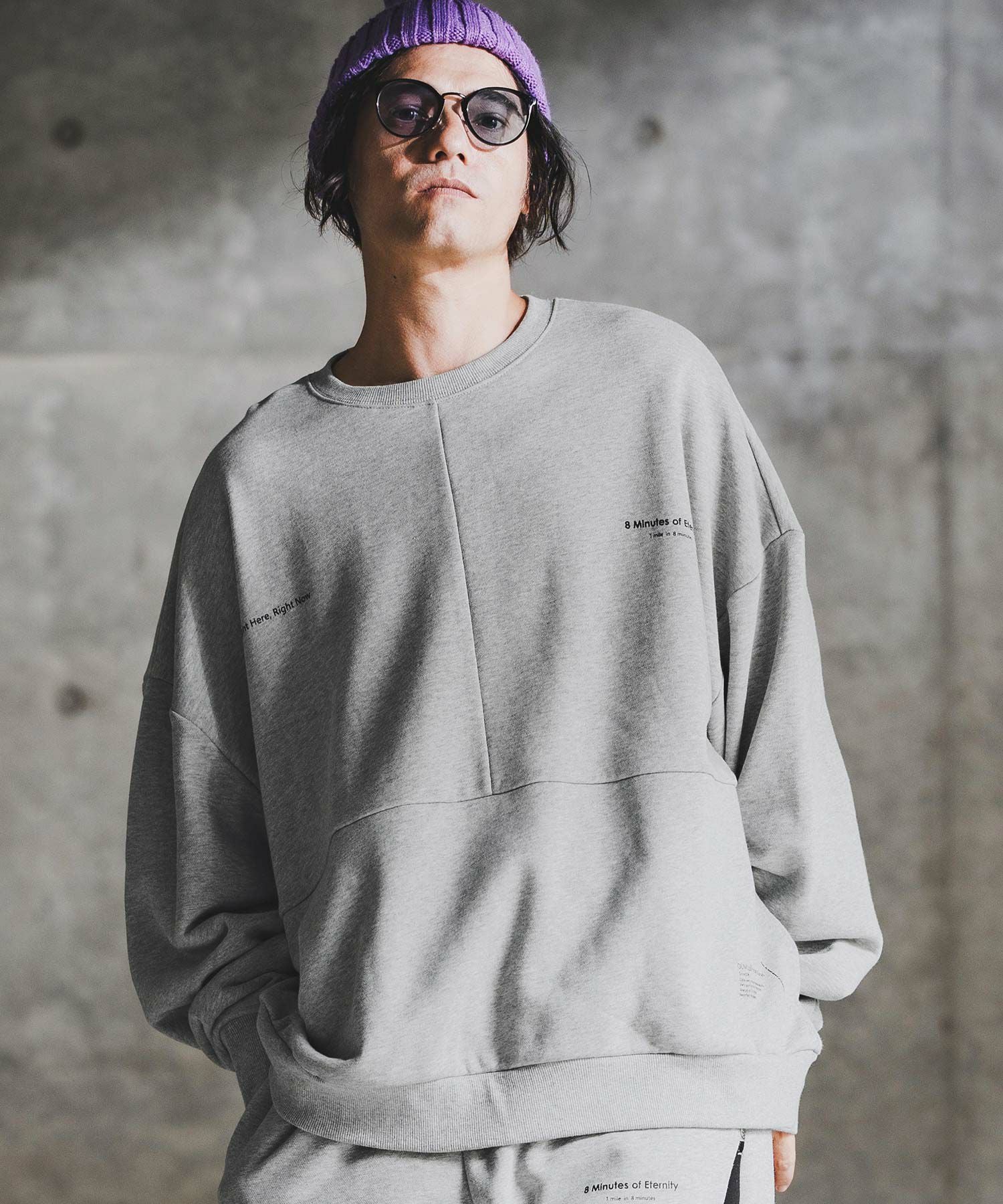 GLIMCLAP(グリムクラップ)】Point Graphic Sweat shirt スウェットプル
