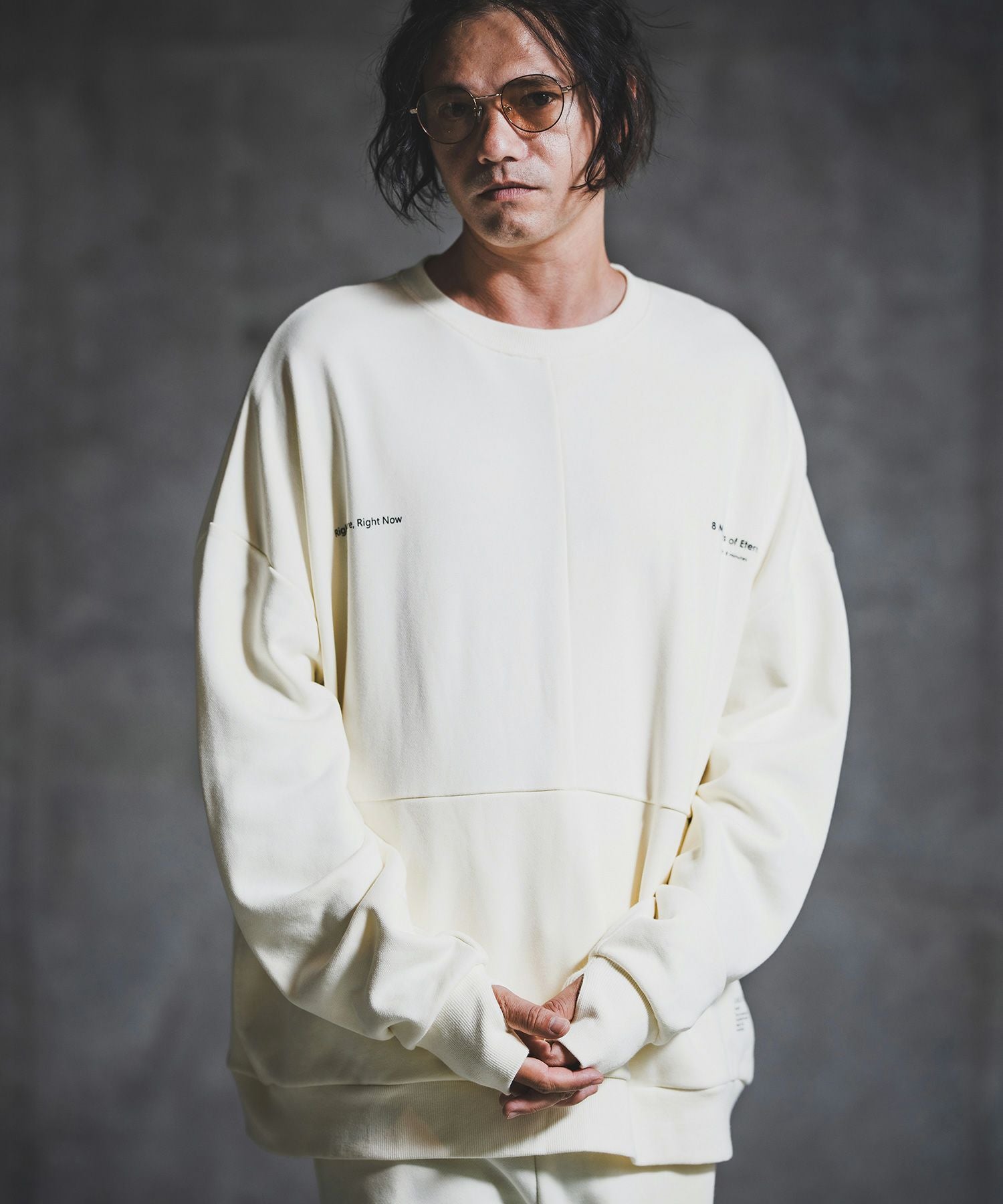 GLIMCLAP(グリムクラップ)】Point Graphic Sweat shirt スウェットプル