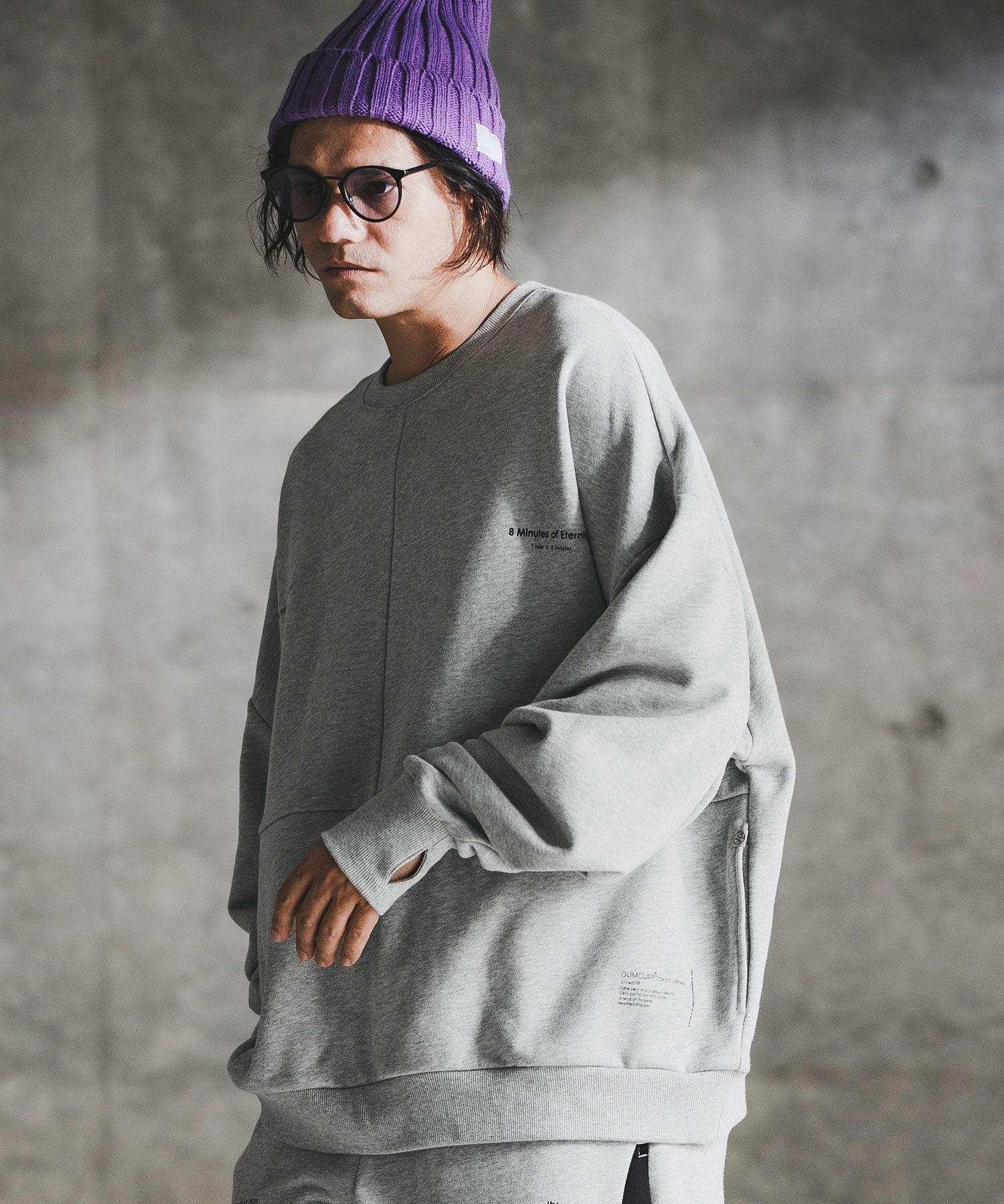 GLIMCLAP(グリムクラップ)】Point Graphic Sweat shirt スウェットプル