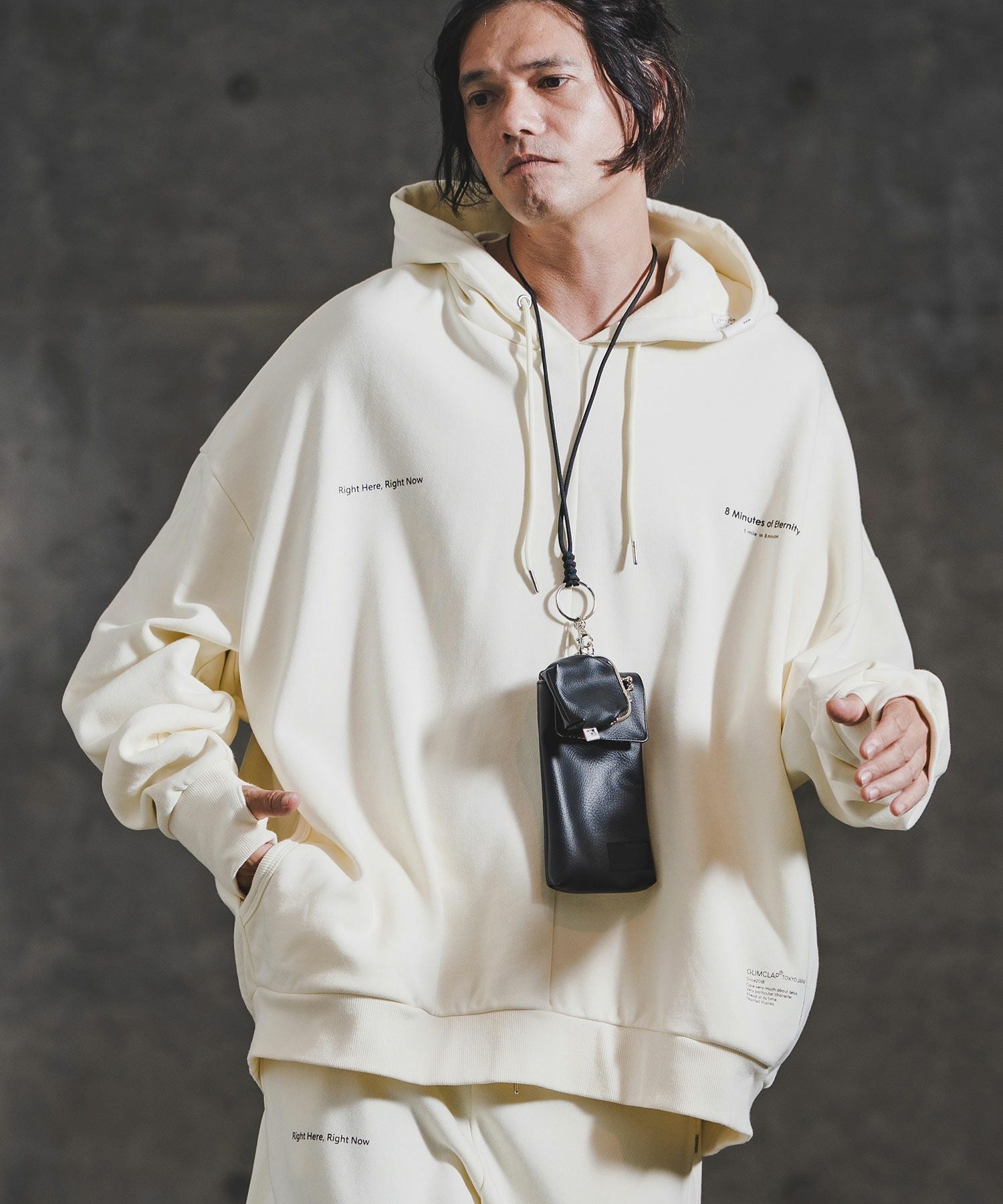 GLIMCLAP(グリムクラップ)】Point Graphic Sweat Hoodie スウェット
