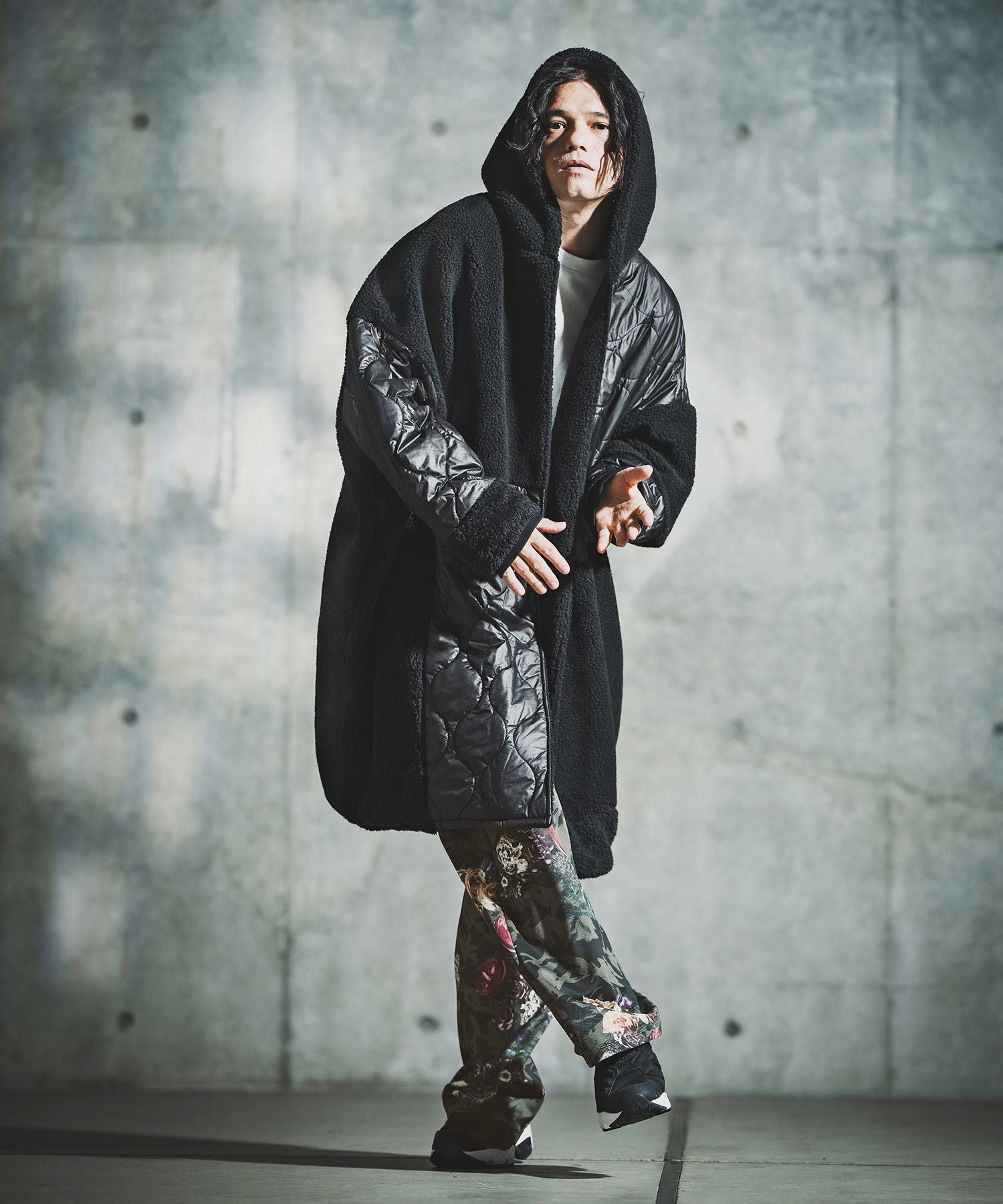 GLIMCLAP(グリムクラップ)】Original Botanical Print Jersey Pants