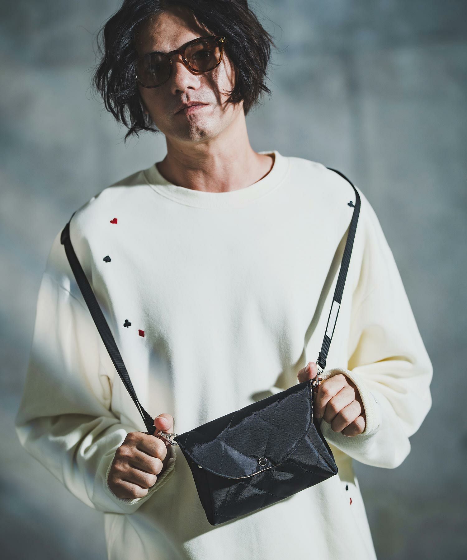 新品未使用【GLIMCLAP】正規品 GLIMCLAP(グリムクラップ)】Dual Compartment Nylon Bag ナイロン
