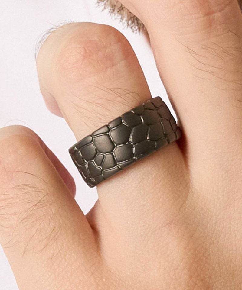 wjk】IVXLCDM ×wjk croco pattern middle ring 指輪(909 iv02h