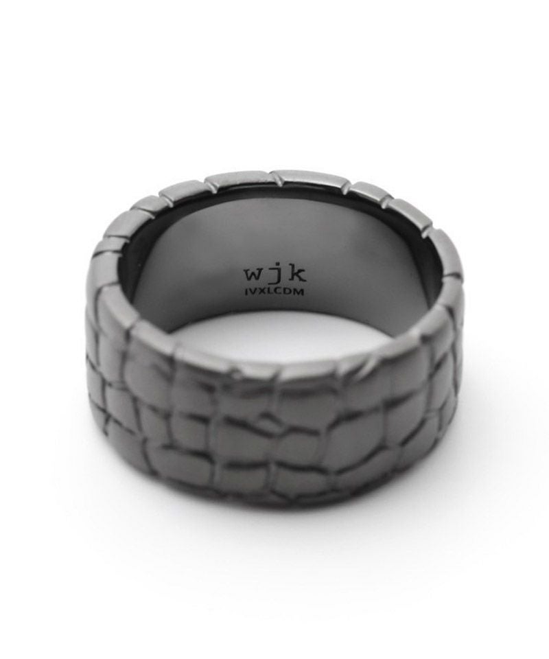 wjk】IVXLCDM ×wjk croco pattern middle ring 指輪(909 iv02h