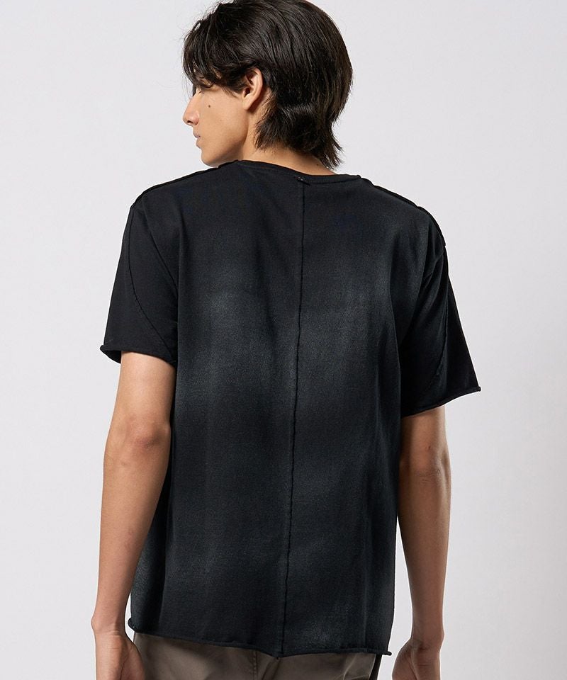 30%OFF【wjk】spray dye leather pocket-T レザーポケットTシャツ(7126