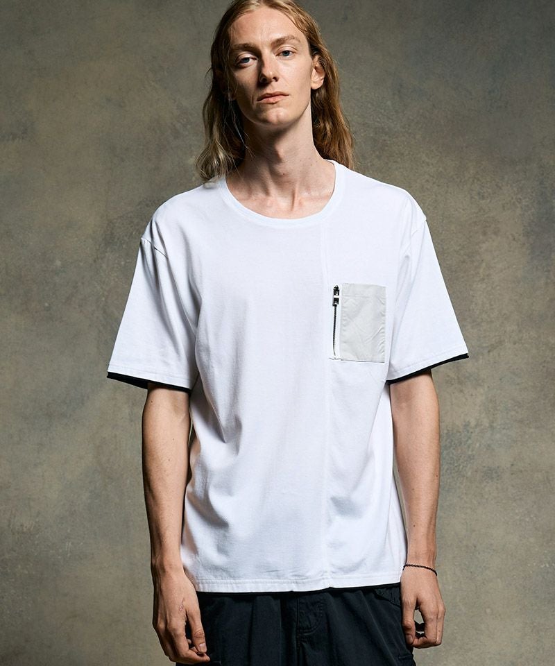 20%OFF【wjk】cool touch zip-pocket S-S ポケットTシャツ(7124 cj74h