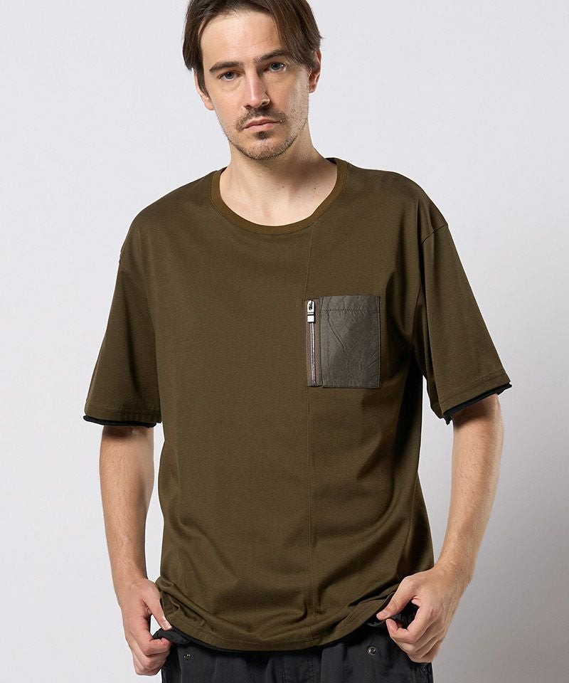 20%OFF【wjk】cool touch zip-pocket S-S ポケットTシャツ(7124 cj74h