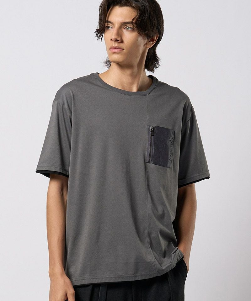 20%OFF【wjk】cool touch zip-pocket S-S ポケットTシャツ(7124 cj74h