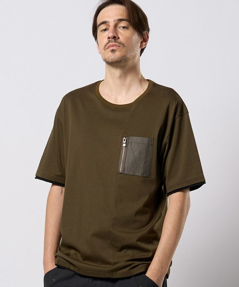 20%OFF【wjk】cool touch zip-pocket S-S ポケットTシャツ(7124 cj74h