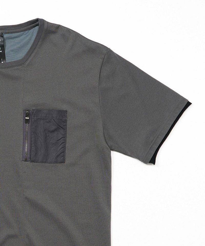 20%OFF【wjk】cool touch zip-pocket S-S ポケットTシャツ(7124 cj74h