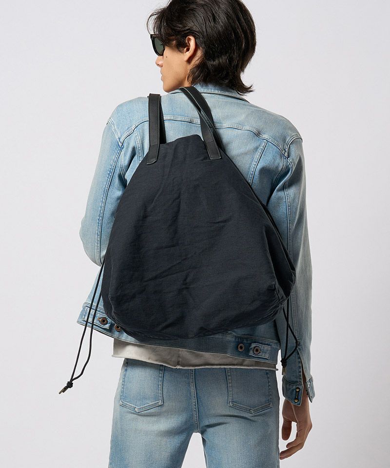 wjk】【予約販売3月上旬～中旬入荷】 vintage drawstring tote bag