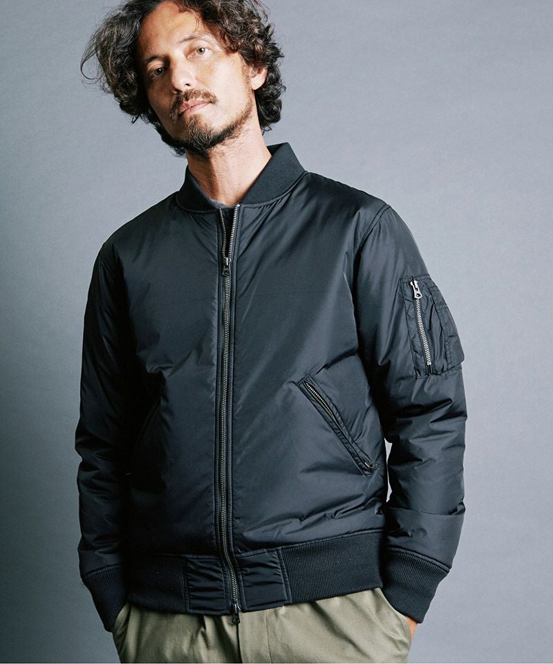 Magine(マージン)】NYLON THINSULATE ZIP MA-1 JKT 中綿ジャケット