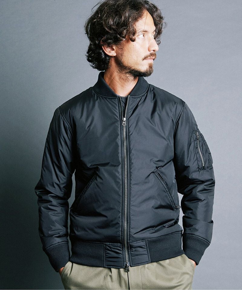 Magine(マージン)】NYLON THINSULATE ZIP MA-1 JKT 中綿ジャケット