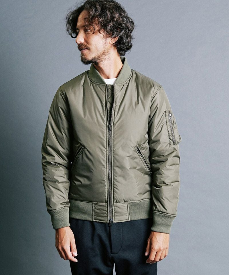 Magine(マージン)】NYLON THINSULATE ZIP MA-1 JKT 中綿ジャケット