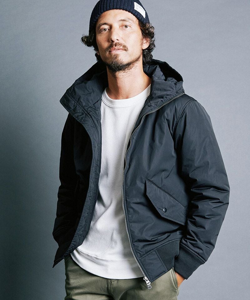 Magine(マージン)】NYLON THINSULATE STAND HOOD MA-1 JKT 中綿フード