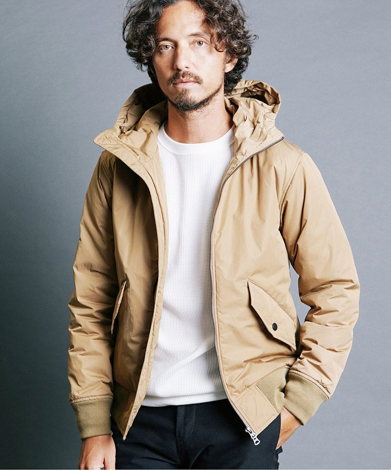Magine(マージン)】NYLON THINSULATE STAND HOOD MA-1 JKT 中綿フード