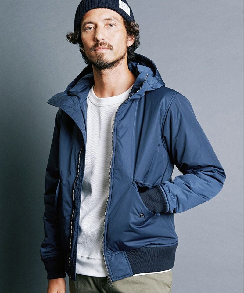 Magine(マージン)】NYLON THINSULATE STAND HOOD MA-1 JKT 中綿フード