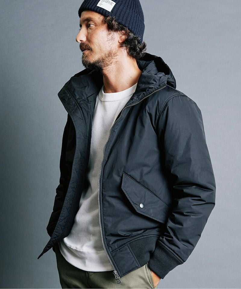 50%OFF【Magine(マージン)】NYLON THINSULATE STAND HOOD MA-1 JKT
