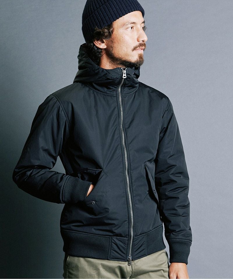 Magine(マージン)】NYLON THINSULATE STAND HOOD MA-1 JKT 中綿フード