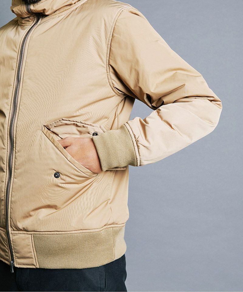 Magine(マージン)】NYLON THINSULATE STAND HOOD MA-1 JKT 中綿フード