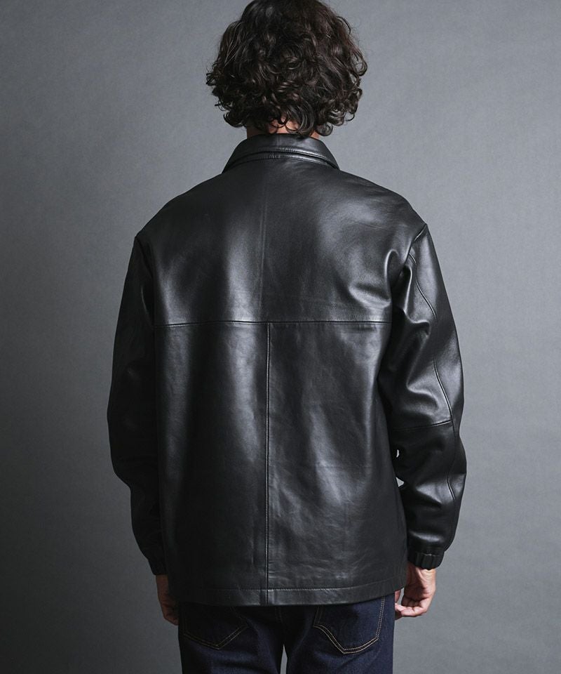Magine(マージン)】LAMB LEATHER COACH JKT ラムレザーコーチ