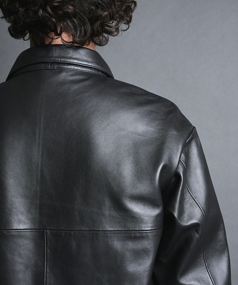 Magine(マージン)】LAMB LEATHER COACH JKT ラムレザーコーチ