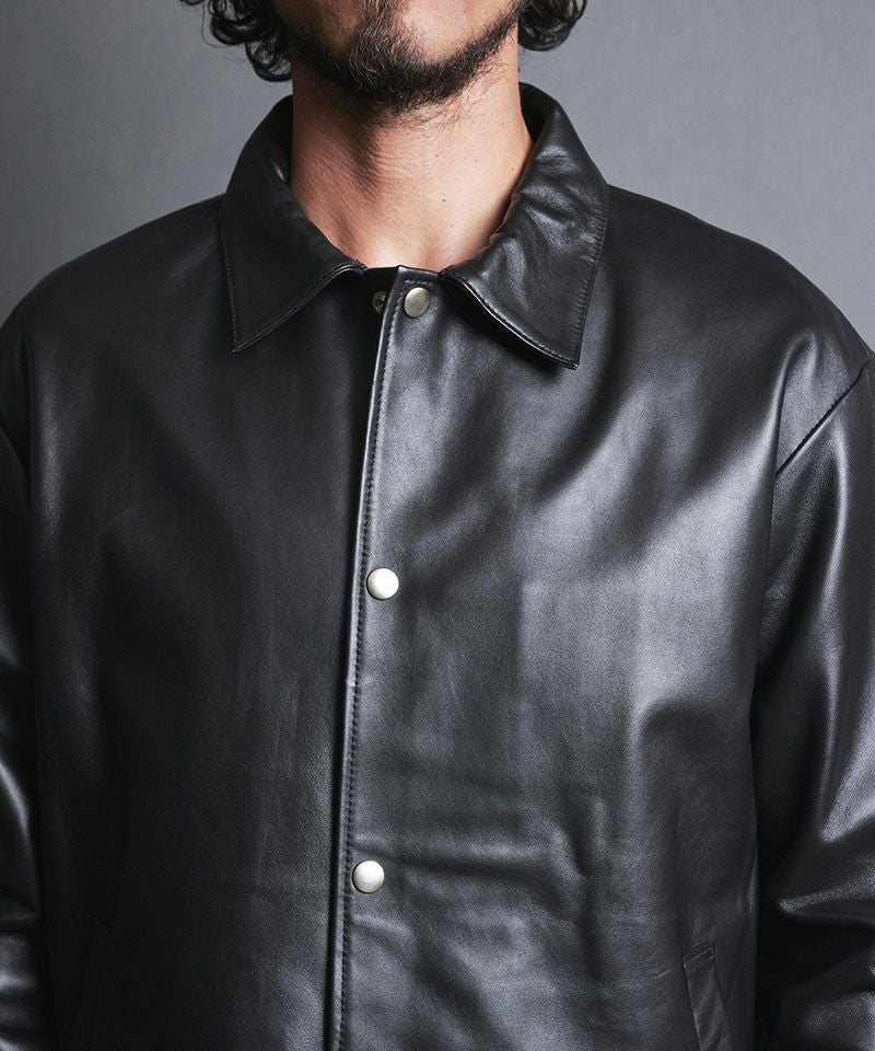Magine(マージン)】LAMB LEATHER COACH JKT ラムレザーコーチ