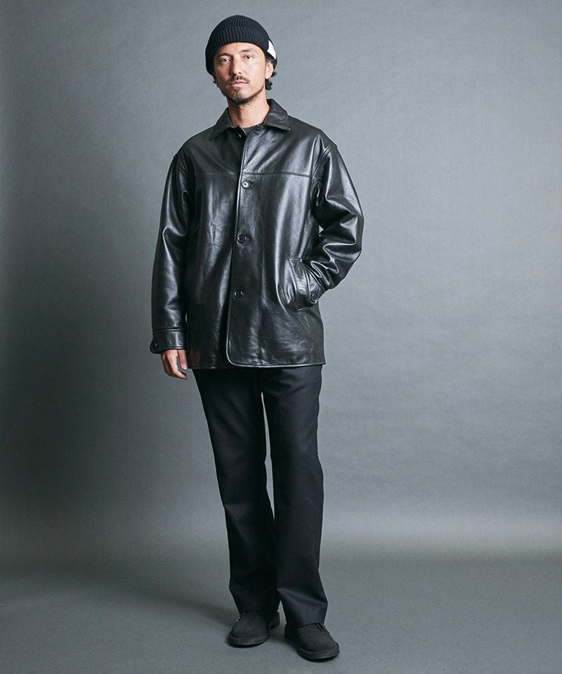 超品薄Magine ラムレザーカーコート　新品未使用 Magine(マージン)】LAMB LEATHER CAR COAT ラムレザーカーコート(2534