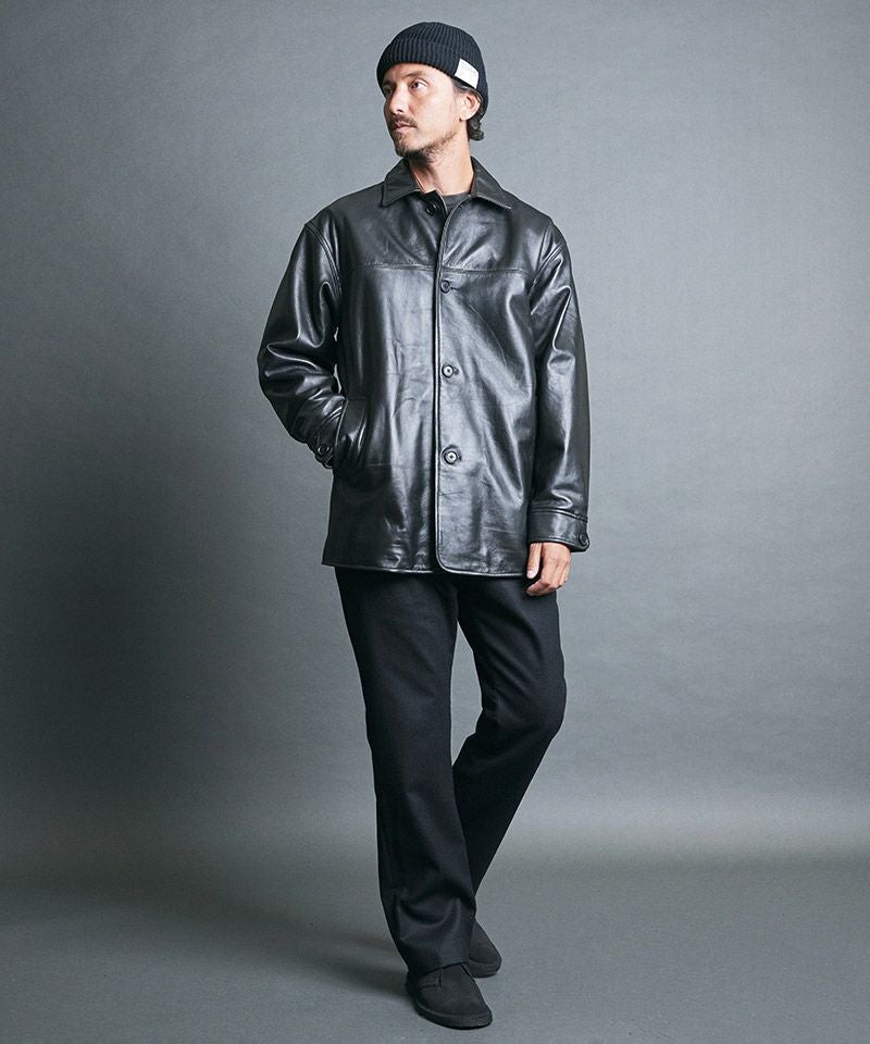 超品薄Magine ラムレザーカーコート　新品未使用 Magine(マージン)】LAMB LEATHER CAR COAT ラムレザーカーコート(2534