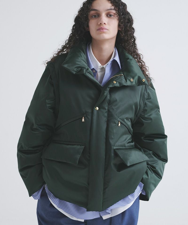 50%OFF【CULLNI(クルニ)】High Count Taffeta Removable Sleeve Down