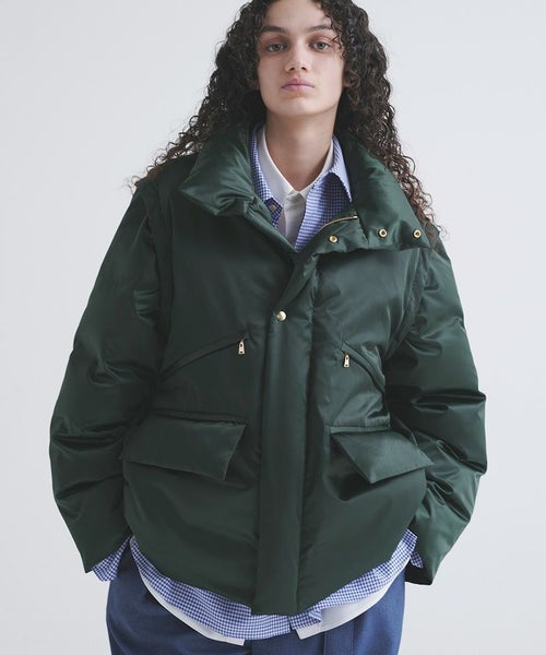 50%OFF【CULLNI(クルニ)】High Count Taffeta Removable Sleeve Down 