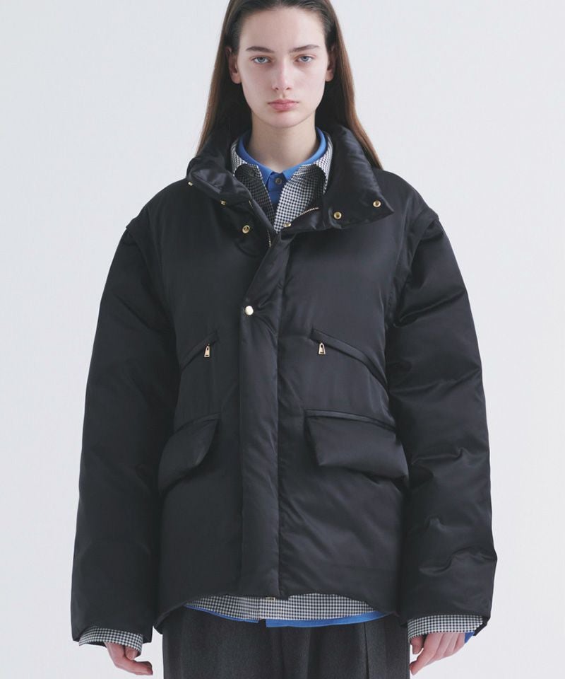 50%OFF【CULLNI(クルニ)】High Count Taffeta Removable Sleeve Down 