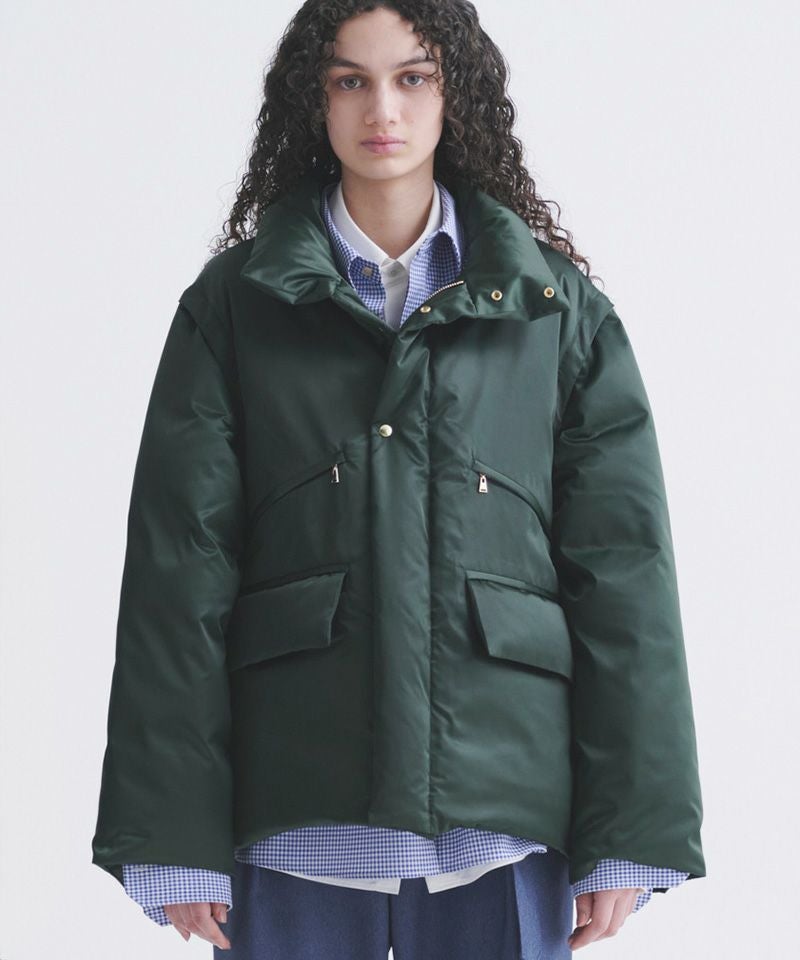 50%OFF【CULLNI(クルニ)】High Count Taffeta Removable Sleeve Down