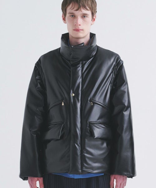 30%OFF【CULLNI(クルニ)】Eco Fur Zip Up Stand Collar Coat ジップ 