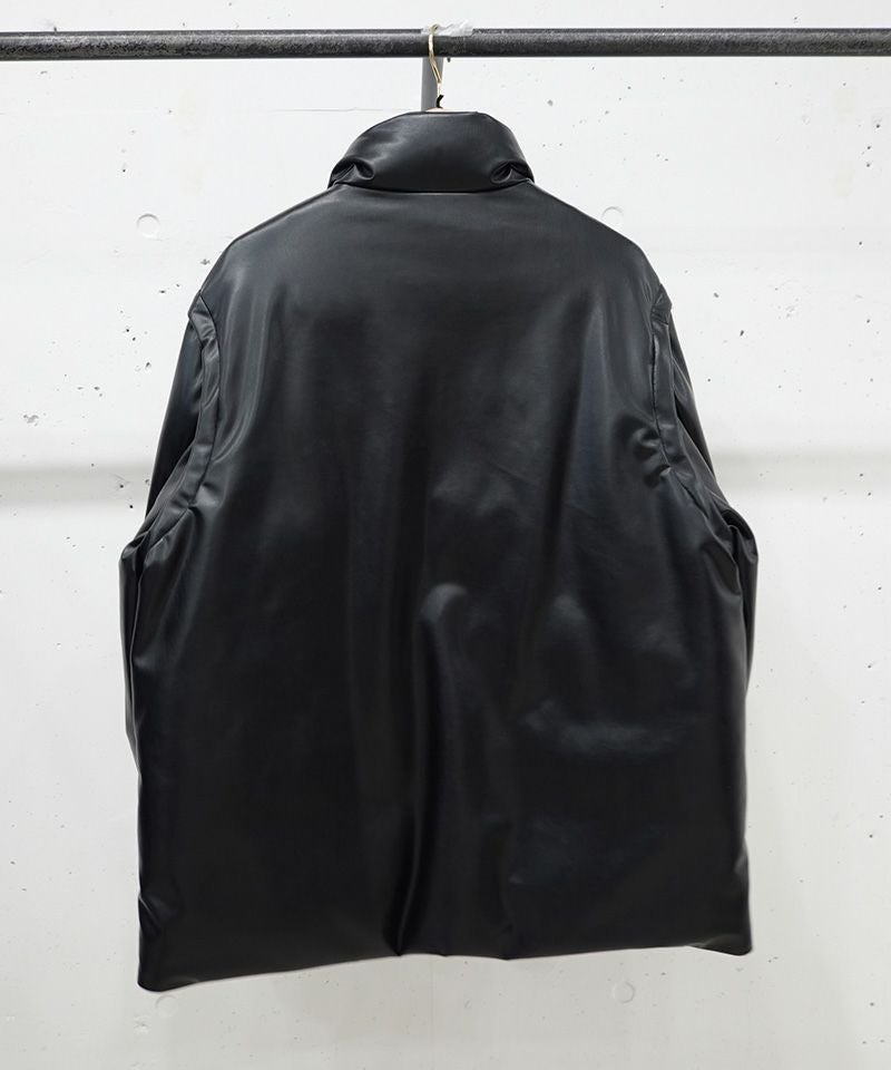 50%OFF【CULLNI(クルニ)】Faux Leather Removable Sleeve Down Jacket 