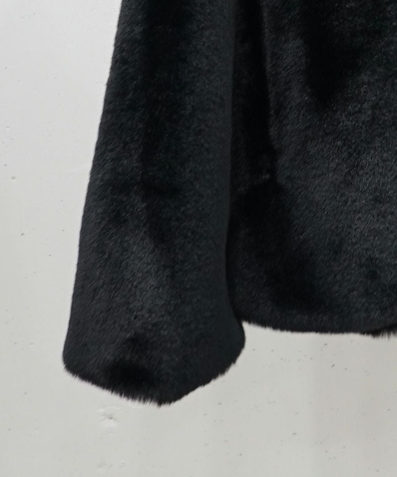 30%OFF【CULLNI(クルニ)】Eco Fur Zip Up Stand Collar Coat ジップ 