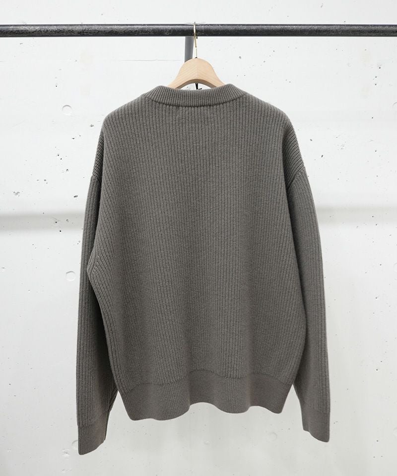 30%OFF【CULLNI(クルニ)】Double Zip Up Crew Neck Knit ニット(25-AW 
