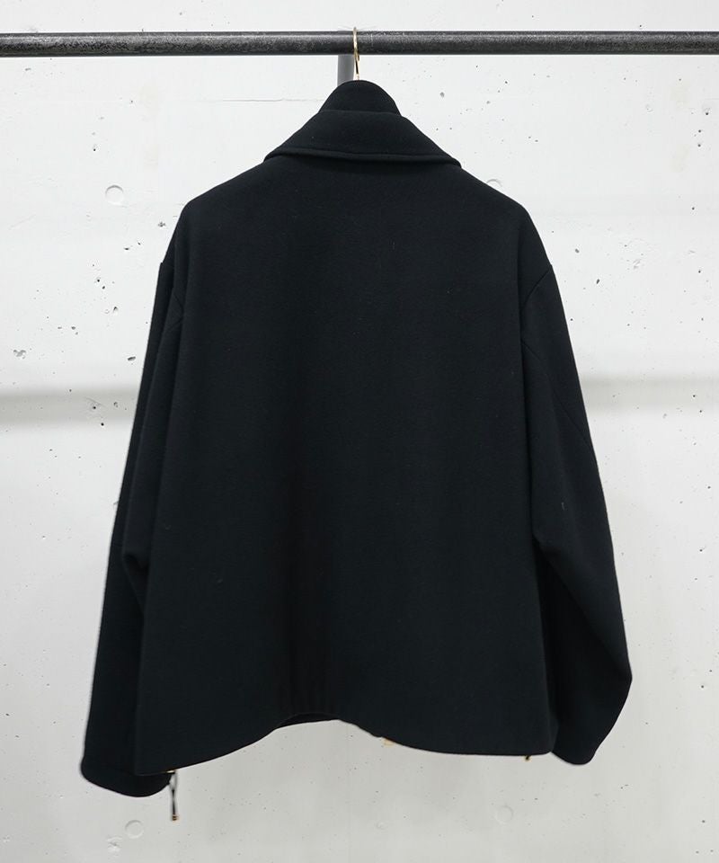 50%OFF【CULLNI(クルニ)】Lamb Wool Melton Double Collar Zip Up
