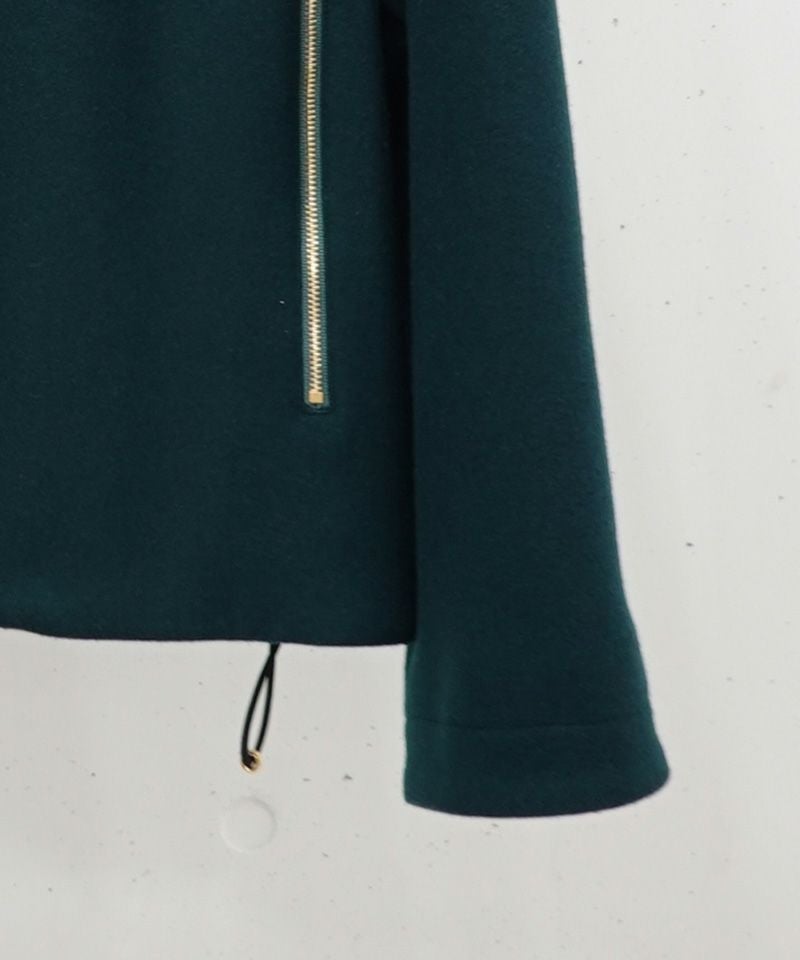 50%OFF【CULLNI(クルニ)】Lamb Wool Melton Double Collar Zip Up