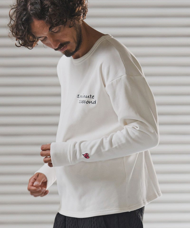 1minute 1second(ワンミニットワンセカンド)】back fleece trainer 